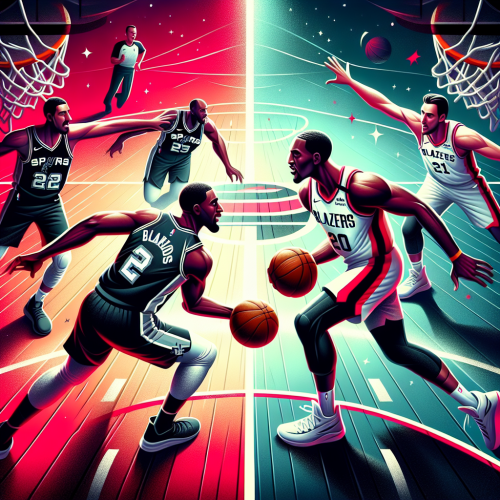 NBA较量:开拓者VS马刺,新秀老将谁将笑到最后