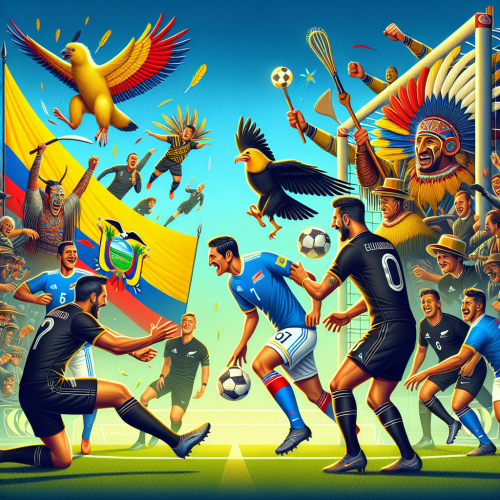 厄瓜多尔主场高原猎手，新西兰全黑足球大洋洲碰撞。