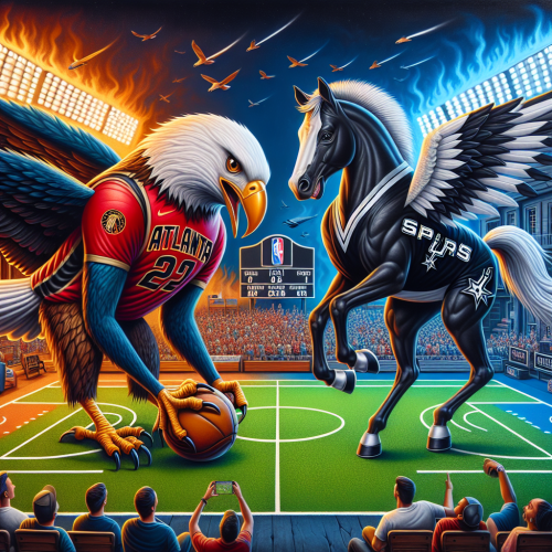 亚特兰大老鹰主场胜马刺，青春风暴的激烈碰撞