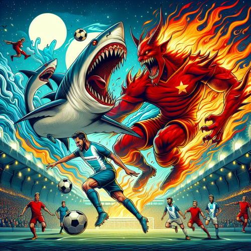 巴兰基亚青年主场鲨鱼出击，卡利美洲红魔咖啡香附加激战