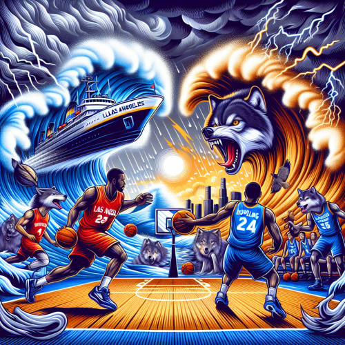 快船主场洛杉矶风暴肆虐，森林狼明尼苏达狼群嚎叫