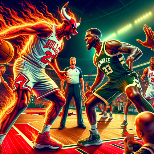 公牛芝加哥风城激情四射，雄鹿字母哥内线统治密尔沃基肉搏