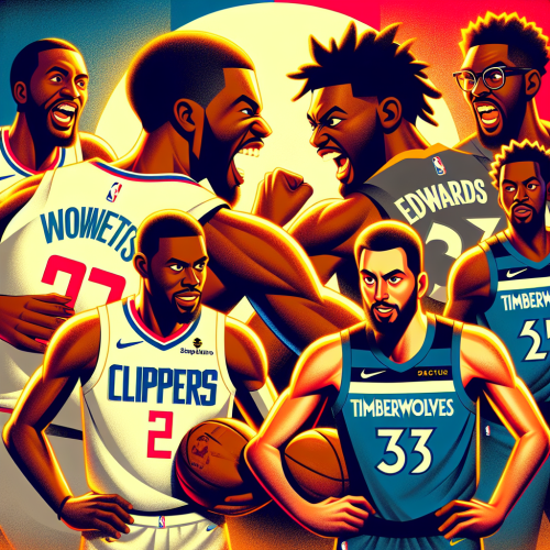 快船双核轰炸全场，森林狼爱德华兹领袖闪耀西部硬仗