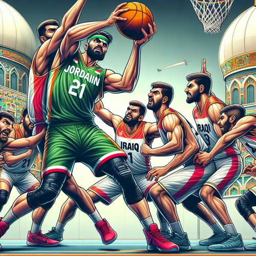 约旦男篮强度压制，伊拉克男篮反击效率