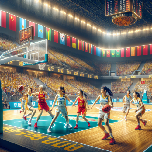 新疆天山女篮主场拼劲，东莞新彤盛女篮攻防对冲