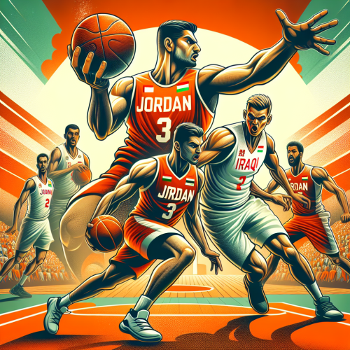 约旦男篮强度压制，伊拉克男篮反击效率