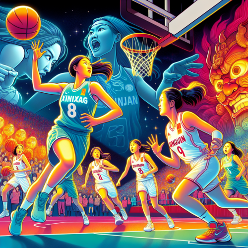 新疆天山女篮主场拼劲，东莞新彤盛女篮攻防对冲