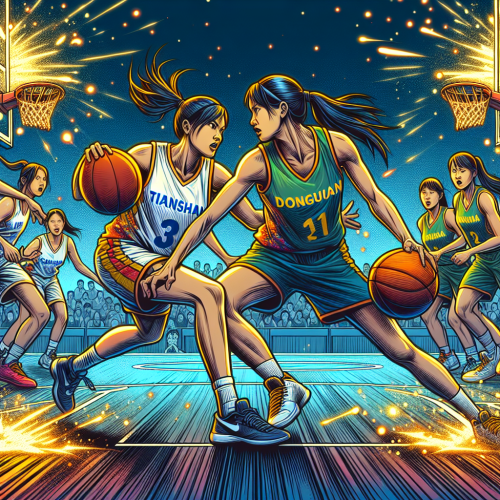 新疆天山女篮主场拼劲，东莞新彤盛女篮攻防对冲