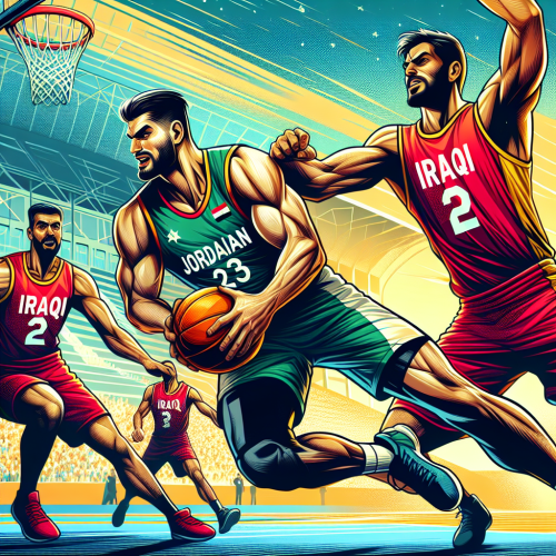 约旦男篮强度压制，伊拉克男篮反击效率