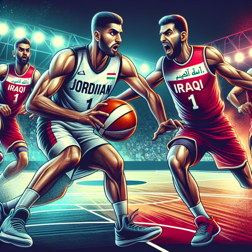 约旦男篮强度压制，伊拉克男篮反击效率