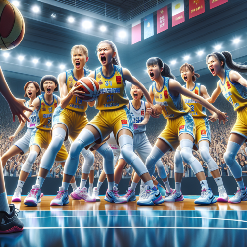 新疆天山女篮主场拼劲，东莞新彤盛女篮攻防对冲