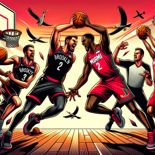 篮网布鲁克林速度与激情，热火防守绞肉机筑墙布鲁克林对迈阿密