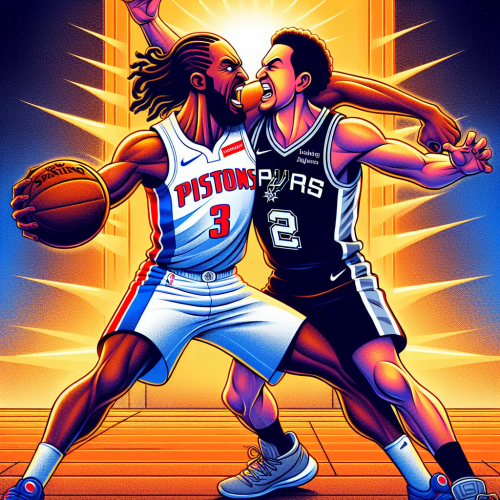 活塞铁血防守筑墙，马刺文班亚马天赋炸裂底特律对圣安东尼奥肉搏