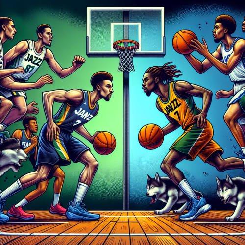 爵士迎战森林狼，内线对抗火花四射