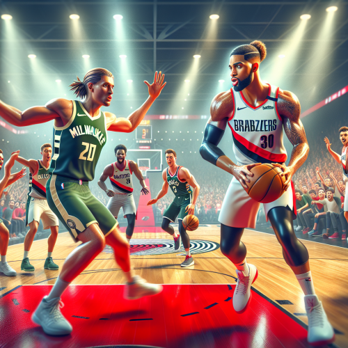 开拓者玫瑰城主场火爆氛围，雄鹿字母哥内线统治波特兰对密尔沃基硬仗