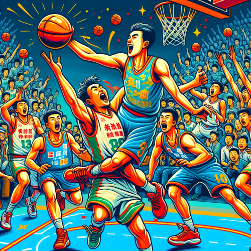 青岛内线高度绝对领先，天津外线三分雨欲掀翻禁区。