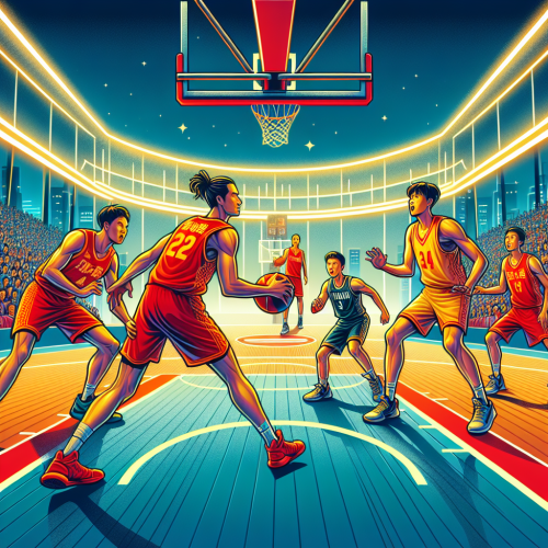 青岛内线高度绝对领先，天津外线三分雨欲掀翻禁区。