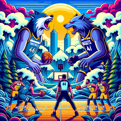 西部巅峰对决：森林狼双塔壁垒激战掘金约基奇全能体系。