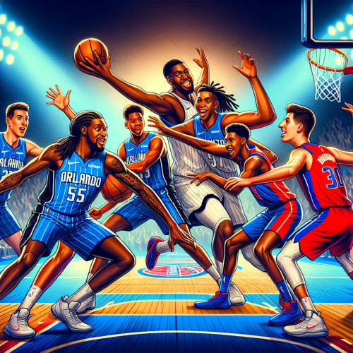 魔术奥兰多防守屏障，活塞底特律青年才俊力拼篮板权。