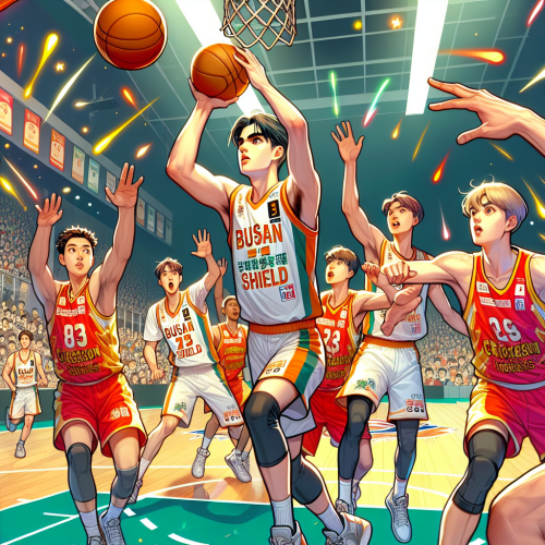 釜山宙斯盾内线高度压制，赤红火箭快节奏转化寻求突破。